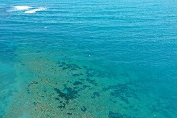 Mediterranenan transparent water of Mallorca best beaches. Perfect for diving srnokeling paddling....