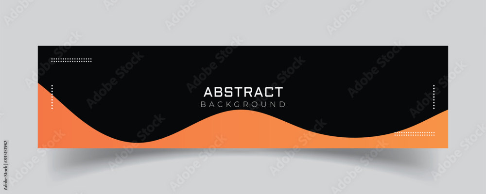 Wall mural linkedin banner with abstract pattern background