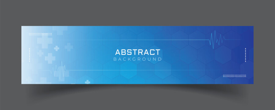 linkedin banner with abstract medical background