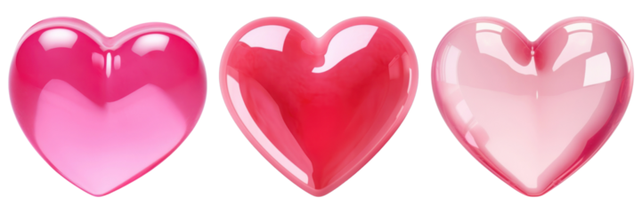 Heart jelly gummy set