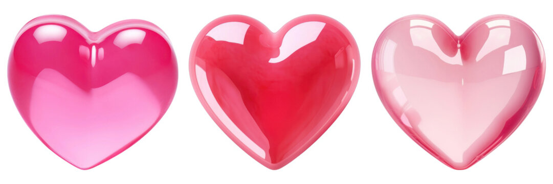 Heart jelly gummy set