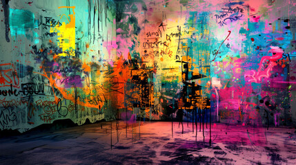 Obraz premium art design on wall background