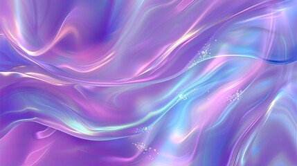 Naklejka premium Abstract holographic iridescent neon liquid metal texture background. Colorful abstract gleaming fluid material..