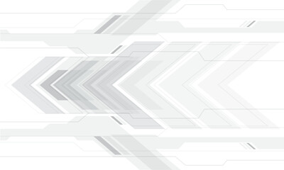 Abstract grey arrow speed technology dynamic geometric on white design modern futuristic creative vector
