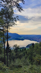 Spring landscape on the German Alps near Schliersee