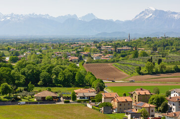 Friulian landscape in Fagagna, Italy