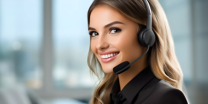Utilizing Headset for Professional Telemarketing Communication and Customer Support. Concept Headset Features, Telemarketing Strategies, Customer Service Techniques, Effective Communication