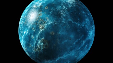 Planet Neptune: Stunning View from Space Showing its Blue Beauty