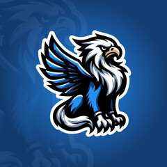 Logo de Mascota Grifo Mitológico - Diseño Vectorial Limpio