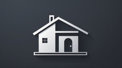 “Modern Minimalist Home Icon”