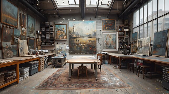 Spark creativity images of artists' studios and creative workshops