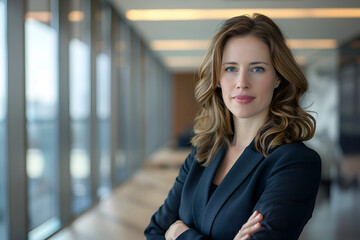 Vertrauenswürdige Business Frau im Büro Alltag