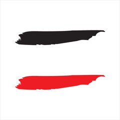 Red and Black bright abstract spot, brush stroke, abstract figure, background, texture. Clipart.