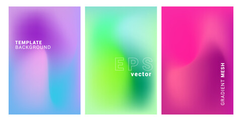 Naklejka premium Soft blurred colorful gradient abstract background. fluid wave background Banner, poster, flayer, advertising template.