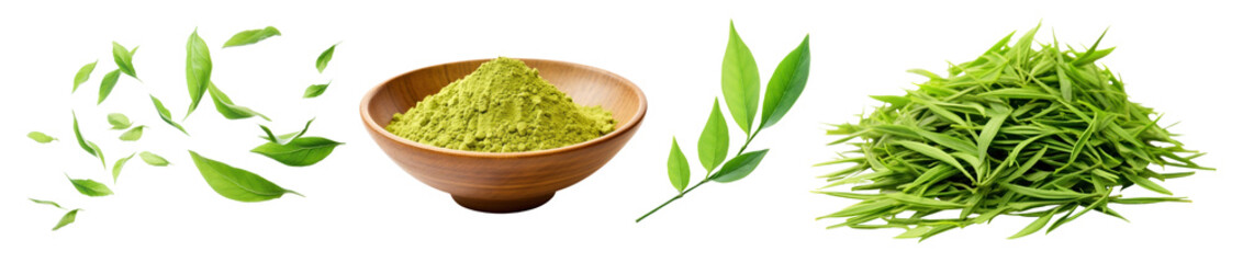 Fototapeta premium Green tea set