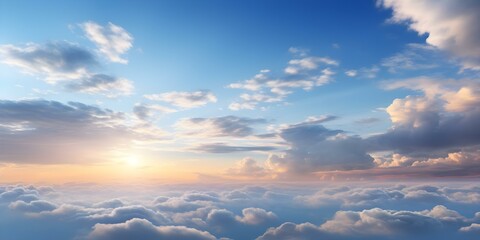 Obraz premium High-Resolution Cloud Formations: A Gallery of Environmental Backdrops Featuring Diverse Weather Conditions. Concept Cloud Photography, High-Resolution Images, Weather Conditions