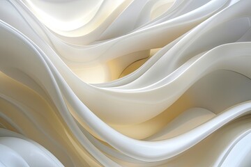 Obraz premium Gentle curves in light hues, creating a calming and abstract representation of health