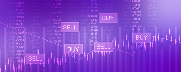 Obraz premium 2d illustration share market concept