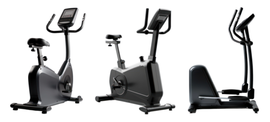 spin bike fitness equipment set