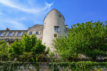 Old house in Château-Landon, a rural village of the Gâtinais in the French department of Seine-et-Marne, France