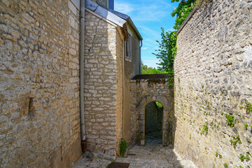 North postern of Ch&acirc;teau-Landon, a rural village of the G&acirc;tinais in the French department of Seine-et-Marne, France