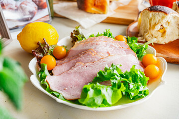 ももハムと野菜