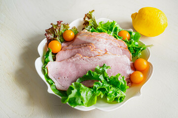 ももハムと野菜