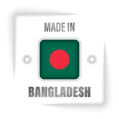 Made in Bangladesh graphic and label.