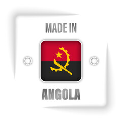 Made in Angola graphic and label.