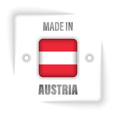 Made in Austria graphic and label.