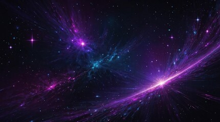 Naklejka premium Wallpaper background beautiful space in purple shades