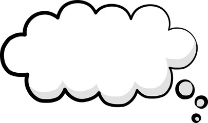 Black and white color speech bubble balloon, icon sticker memo keyword planner text box banner, flat png transparent element design