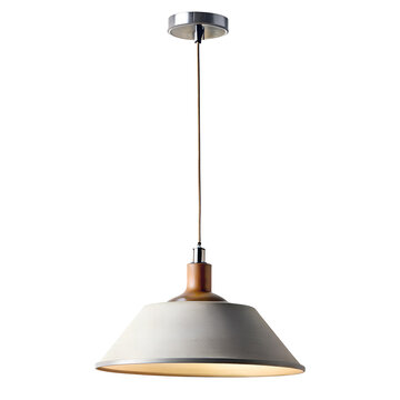 minimalist ceiling hanging lamp, front elevation isolated on background