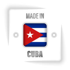 Made in Cuba graphic and label.