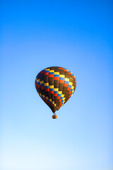 hot air balloon in flight