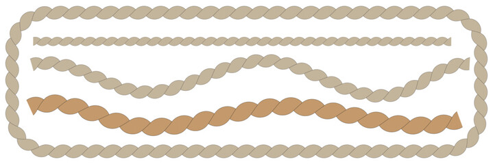 The rope icon. Black silhouette of a bundle of rope or twine. Vector illustration isolated on a white background for design and web. Rope icon vector illustration. ©  ICON TOPPER