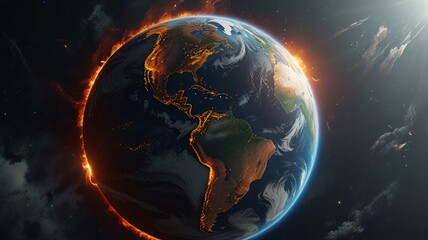 Obraz premium global warming