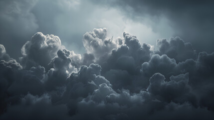 Dark and cloudy sky with heavy clouds, perfect for a contemporary and dramatic backdrop 