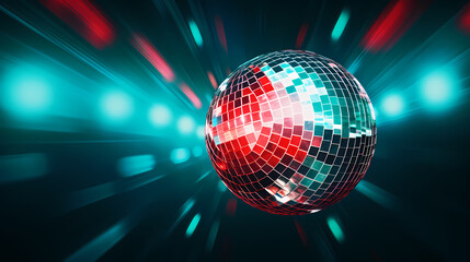 Obraz premium 3D rendering of a disco ball
