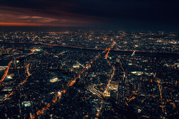 Tokyo shot from Skytree at 450m above the city