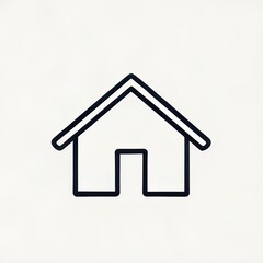 house icon illustration. logo. artchitecture. minimalist. design. reference. art. idea. symbol. apps. content creator. poster. mini. flat. windows. doors. roof. front. residence. renovation. home.