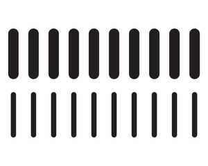 Tilt strip geometric abstract border. Slash divider. 11:11