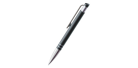 Office Ball Pen Isolated On White Background, Writing School And Office Tool Vector Illustration.	