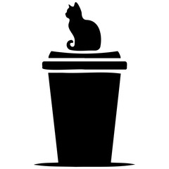 Trendy Espresso and Latte Cup Vector Designs for Coffee Lovers and Minimalist Coffee Vector Illustration - Ideal for Barista and Cafe Branding