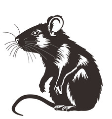 Standing Rat silhouette