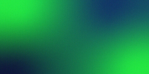 Abstract luxury gradient with Glowing green grainy texture. Textured with rough grain, noise, and bright spots. Green & Blue dark grainy gradient noise glowing texture ombre effect. 