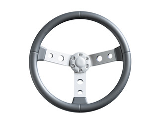 Render of steering wheel isolated 3d render