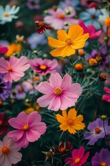 Beautiful spring summer bright natural background w