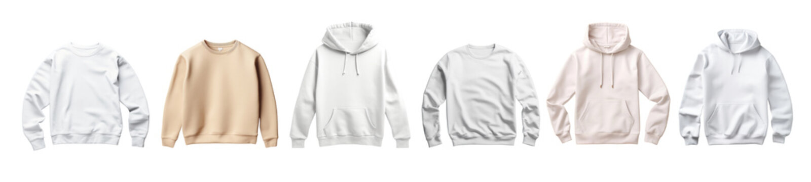 PNG sweatshirt hoodie  cut out element set