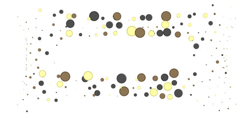 Radiant Festivity: Spectacular 3D Illustration Showcasing Radiating gold Confetti